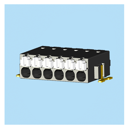 BC0188-01XXSMD / Screwless PCB terminal block Cage Clamp - 2.50 mm. 