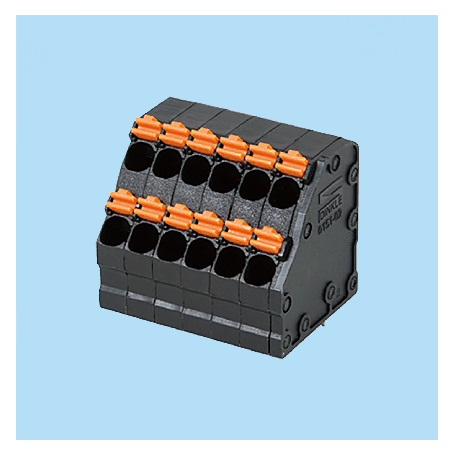 BC0151-02XX / Screwless PCB PID terminal block - 3.50 mm. 