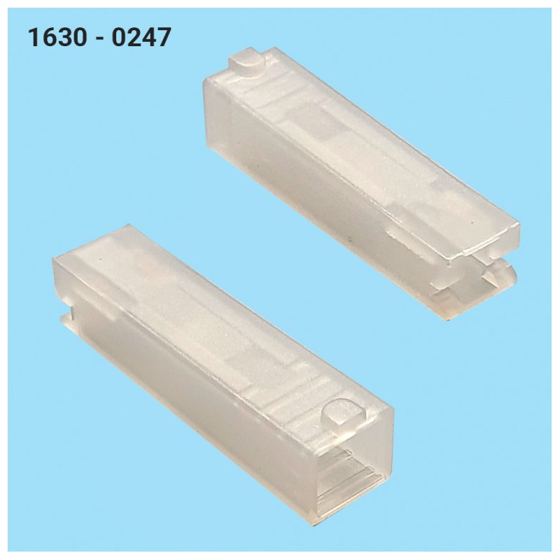 1628 - 1630 - 1648 / Covers for Faston - Front entry terminal protection