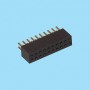 8361 / Straight connector double row machined contact - Pitch 1.27 mm