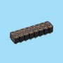 8407 / Straight female SMD connector double row machined contact - Pitch 2.54 mm