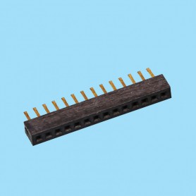1065 / Female PCB stright connector (2.10 mm) - Pitch 1,00 mm