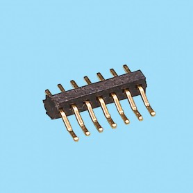 1064 / Angled pin header single row SMD - Pitch 1,00 mm