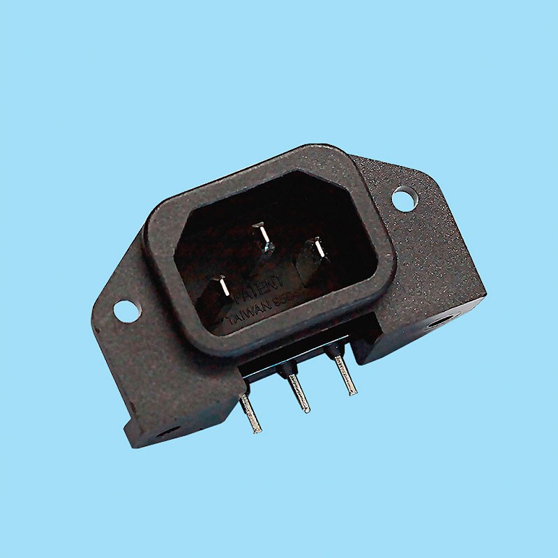 7953 / IEC Connector for PCB soldering - CONEXCON