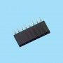 1379 / Female PCB connector acodado single row SMD - Pitch 1,27 mm