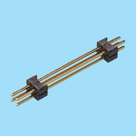1365 / Stright pin header double row double body - Pitch 1,27 mm