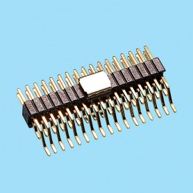 1375 / Angled pin header double row SMD - Pitch 1,27 mm