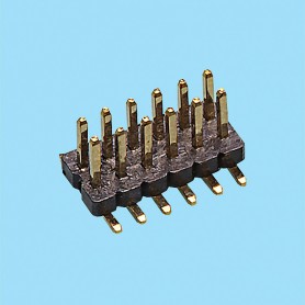 1360 / Stright pin header double row SMD - Pitch 1,27 mm