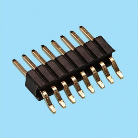 1320 / Angled pin header single row SMD - Pitch 1,27 mm