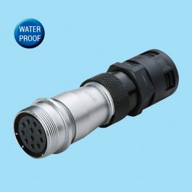 WF-ZN / In-line receptacle for plastic-hose IP55