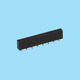1376 / Female stright connector single row SMD - Pitch 1,27 mm