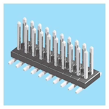 1358 / Stright pin header double row SMD - Pitch 1,27 mm