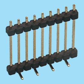 2152 / Stright pin header single row SMD - Pitch 2,00 mm