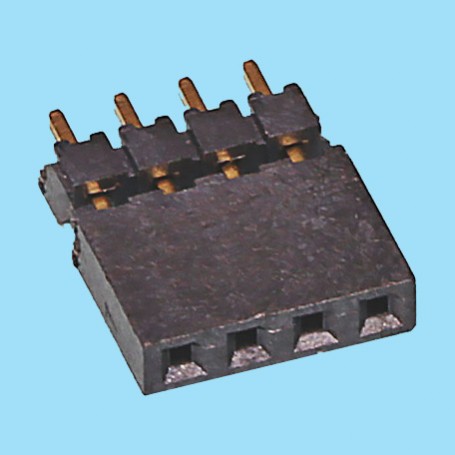 2054 / Stright female connector single row doble altura - Pitch 2,00 mm
