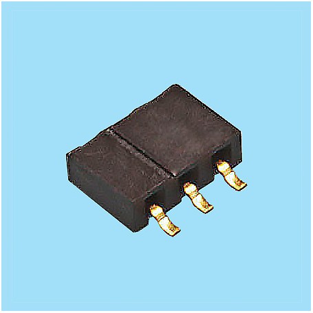 2057 / Conector acodado hembra simple fila SMD (Entrada lateral) - Paso 2,00 mm