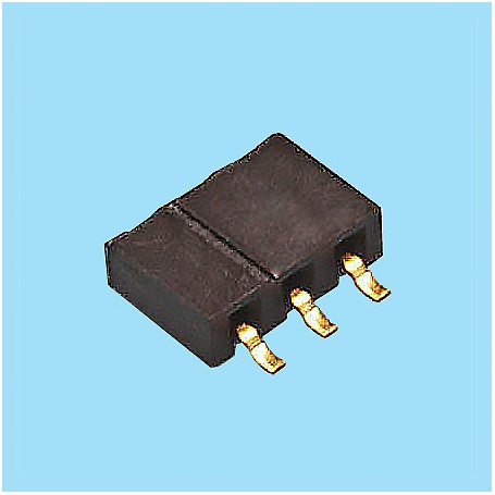 2057 / Angled female connector single row SMD (side entry) - Pitch 2,00 mm
