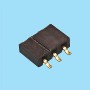 2057 / Conector acodado hembra simple fila SMD (Entrada lateral) - Paso 2,00 mm