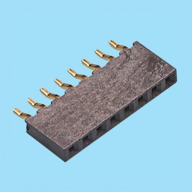 2059 / Angled female connector single row SMD - Pitch 2,00 mm