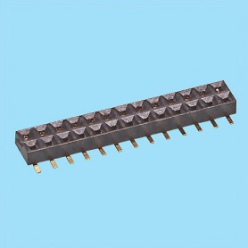 2191 / Stright female connector double row SMD (Base 2.20 mm) - Pitch 2,00 mm
