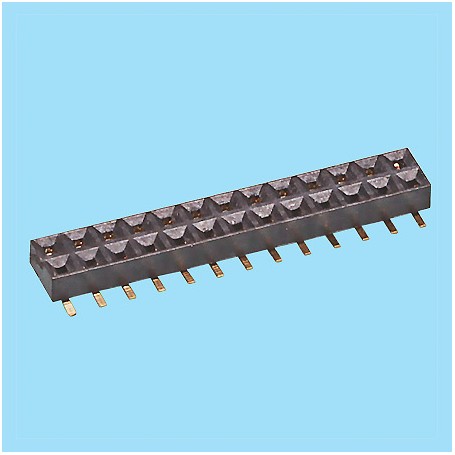 2191 / Stright female connector double row SMD (Base 2.20 mm) - Pitch 2,00 mm