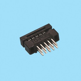 1340 / Male flat cable IDC DIP plug - Pitch 1,27 x 1,27 mm