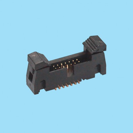 1345 / Conector macho recto con expulsores SMD - Paso 1,27 x 1,27 mm