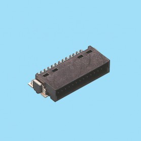 1338 / Male angled connector polarized SMD - Pitch 1,27 x 1,27 mm
