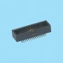 1542 / Conector macho recto polarizado - Paso 1,27 x 2,54 mm