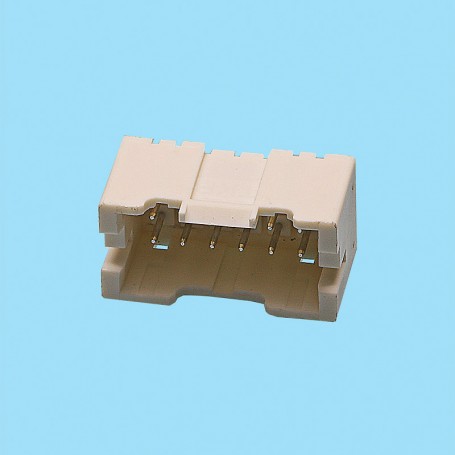 2488 / Conector acodado polarizado doble fila - Paso 2,50 mm