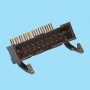 5392 / Conector macho acodado con expulsores - Paso 2,54 x 2,54 mm