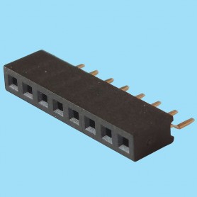 2021 / Angled female connector single row SMD - Pitch 2,00 mm
