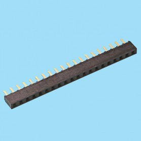 2595 / Female stright connector PCB [5.00 mm] - Pitch 2,54 mm