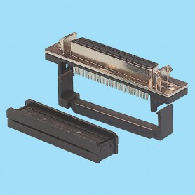 8601 / Female stright connector SCSI-III IDC for wire - Pitch 2,54 x 2,54 mm
