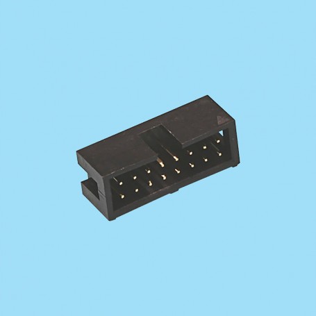 2645 / Conector macho recto polarizado - Paso 2,54 mm