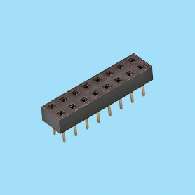 2470 / Female stright connector PCB [3.50 mm] - Pitch 2,54 mm