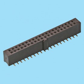 5408 / Female stright SMD connector double row - Pitch 2,54 mm