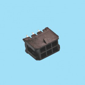 5745 | Micro Stright male power connector - Pitch 3,00 mm