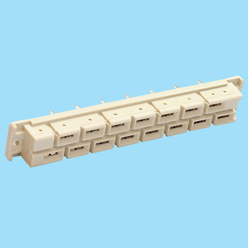 2312 / DIN 41612 Connector - Vertical Female (Type H15) - CONEXCON.