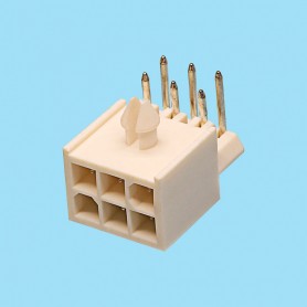 6716 | Angled male power connector - Pitch 4,14 mm