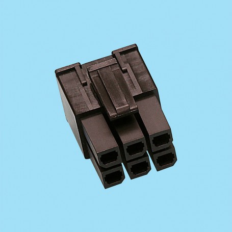 7740 | Conector macho recto de potencia MEGA 23A - Paso 5,70 mm