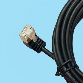 9609 / Assembly wire CAT 7 SSTP CABLE - Plug 90º Inner