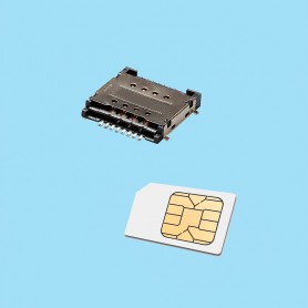 2442 / SIM card socket double port