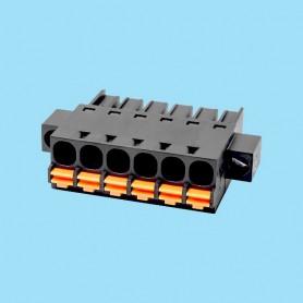 BC0227-06XX / Plug pluggable Spring - 5.00 mm. Terminal blocks.