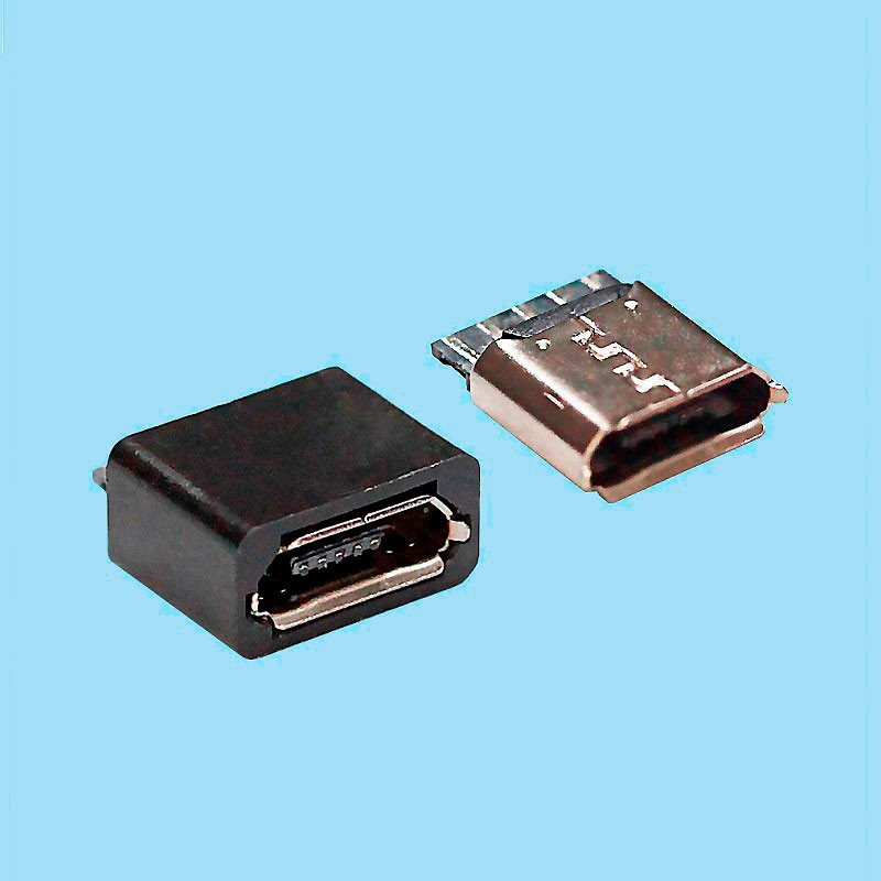 Conector USB tipo Mini-B para soldar – Sumador