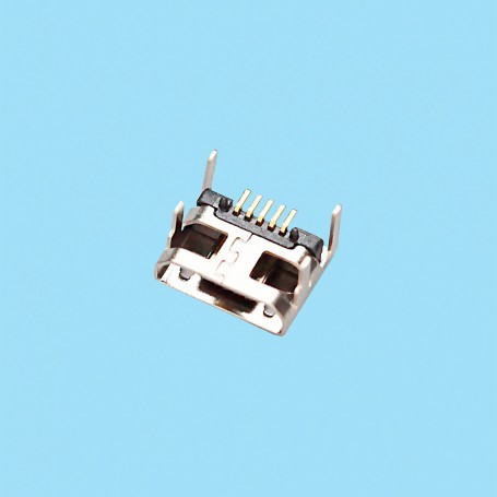 5573 / Micro conector USB hembra SMD acodado - MICRO USB