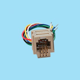 6830 / Telephone wire Jack FCC-68 6/6 model 623 K
