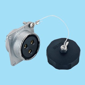 WS-Z / Square flange receptacle