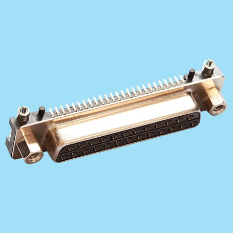 8133 / Conector hembra SUB-D acodado SMD