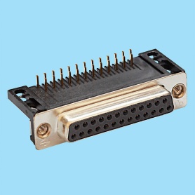 8017 / Female connector SUB-D angled 14.8 mm