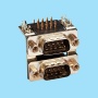 8091 / Conector SUB-D acodado doble cuerpo